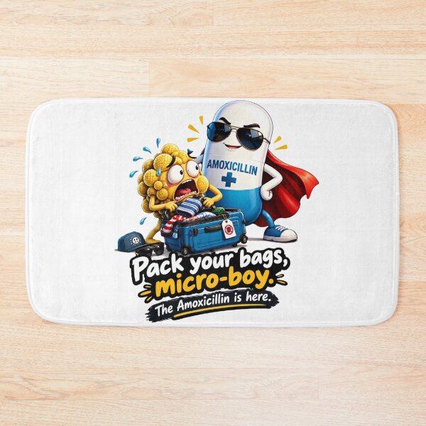 Item preview, Pack Your Bags Micro Boy Amoxicillin Hero  designed and sold by Surviving Monday Club.