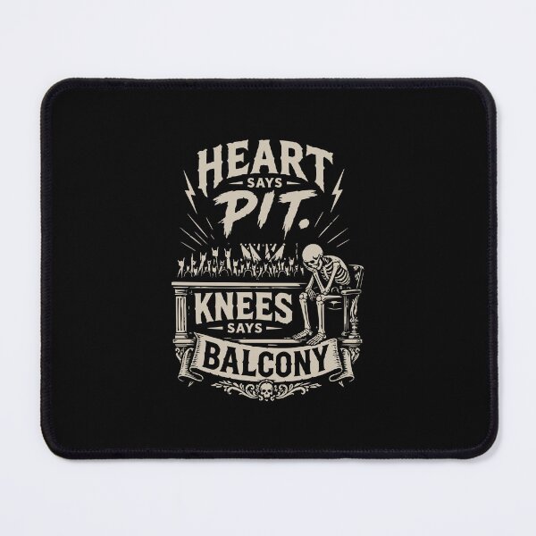 Item preview, Heart Says Pit Knees Says Balcony concert humor designed and sold by FeverVoid.