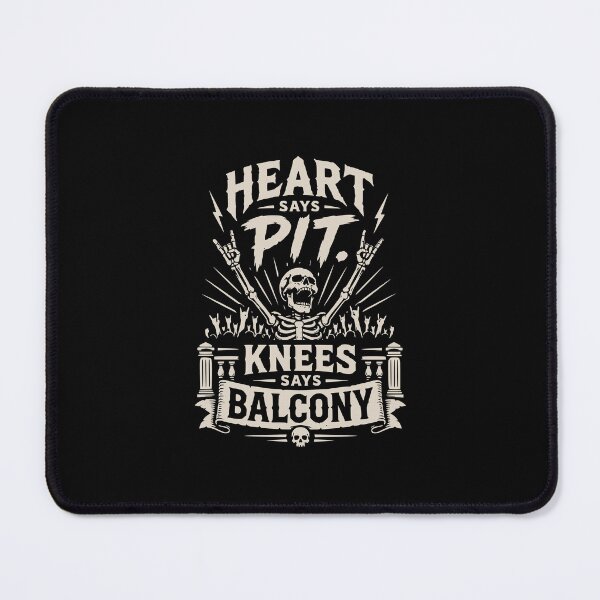 Item preview, Heart Says Pit Knees Says Balcony concert humor designed and sold by FeverVoid.