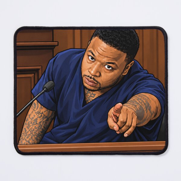 Item preview, FBI JAM Courtroom Pointing Reaction Character Illustration designed and sold by SeriouslyArtistical.