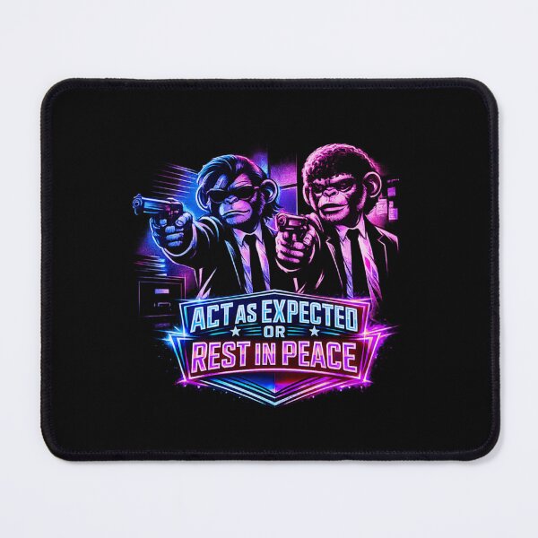 Item preview, Neon Cyberpunk Monkey Duo – Action Attitude Design designed and sold by Cabrasco.