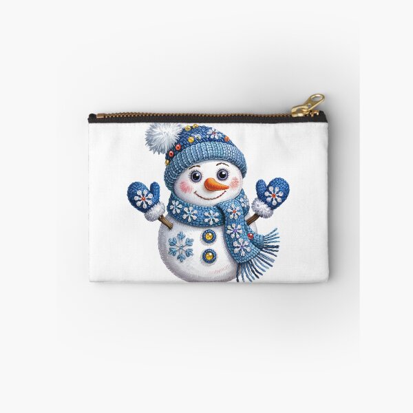 Item preview, Festive Snowman in Blue Attire designed and sold by jkrphoto.