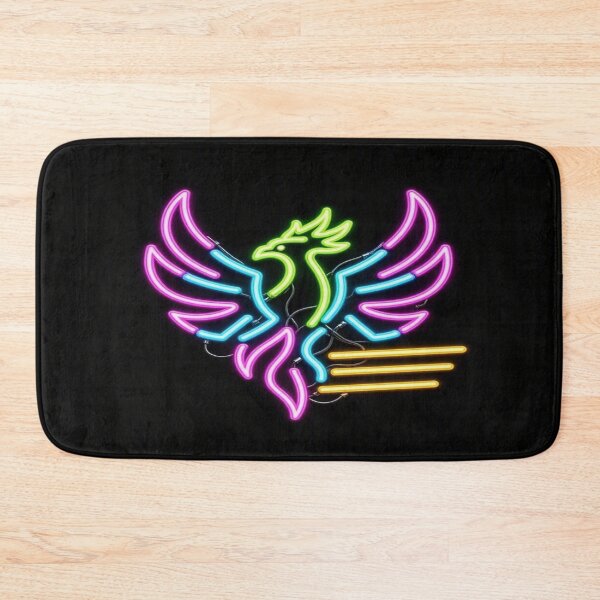 Item preview, Neon Phoenix Cyberpunk Bird - Glowing Aesthetic Art designed and sold by Breezes-of-Ida.