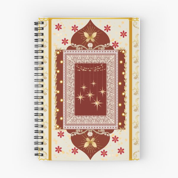 Item preview, Vintage Maroon Gold Floral Arch - Starry Border Tapestry Print designed and sold by Rehnair.