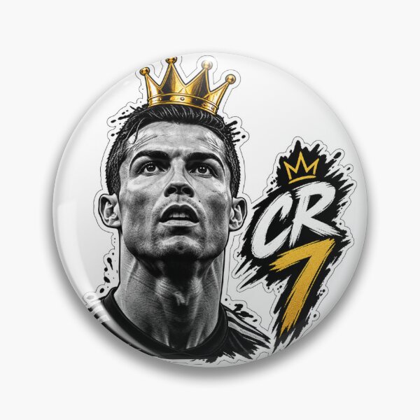 Item preview, Cristiano Ronaldo CR7 King Crown Football Legend Sticker designed and sold by PRIME4YOU.