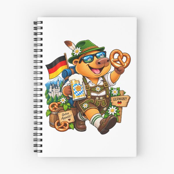 Item preview, Bavarian Capybara – Pretzel Mode On | Funny Germany Travel designed and sold by CapybaraTravels.