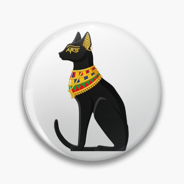 Item preview, Ancient Egyptian Black Cat - Bastet Goddess Art designed and sold by Ahmed Boss.