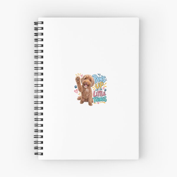 Item preview, Paws Up for the Little Things – Happy Doodle Dog designed and sold by Mori Finch Press.