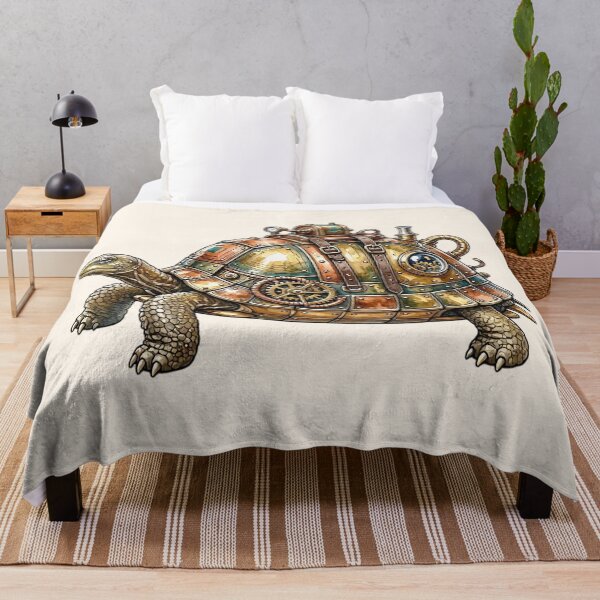 Item preview, Steampunk Turtle – Vintage Watercolor Mechanical Tortoise designed and sold by SweetLilith.