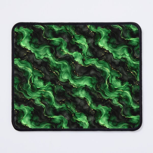 Item preview, Emerald Black Marble with Gold Veins designed and sold by Side Quest Co..
