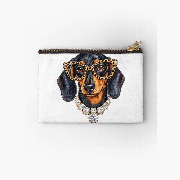 Item preview, Glam Dachshund Wiener Dog Mom Stylish Dog Lover Cute Dachshund Dog Fashion designed and sold by Rtcraftani.