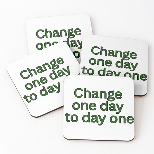 Item preview, Change One Day to Day One – Motivational Quote designed and sold by Omer's store.