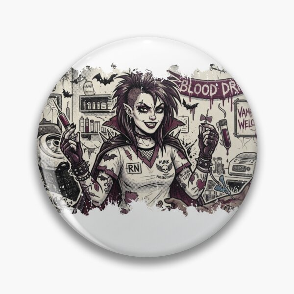 Item preview, Phlobotomist Lady Vampire Blood Work Halloween designed and sold by CLand1Nation.