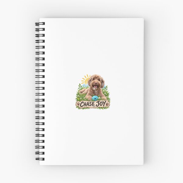 Item preview, Chase Joy – Happy Labradoodle Fetch Dog designed and sold by Mori Finch Press.