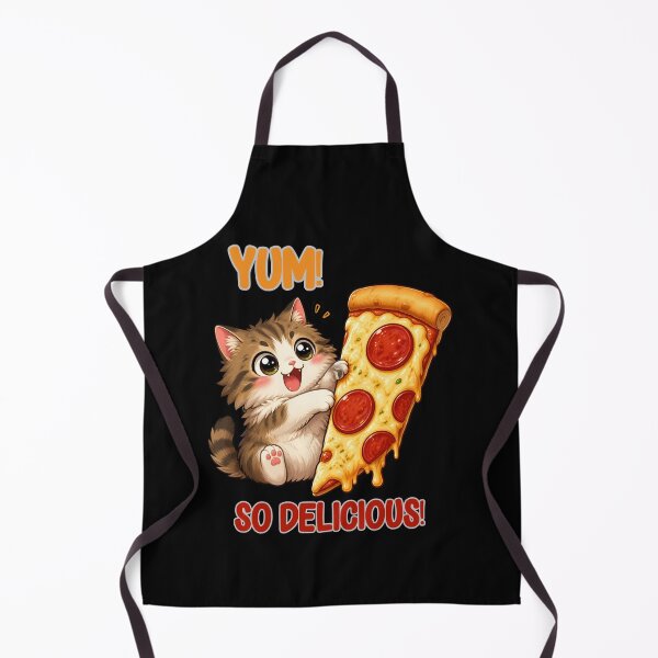 Item preview, Funny Cat with Pizza – Cute Food Lover Cat Design designed and sold by VisualPantry.
