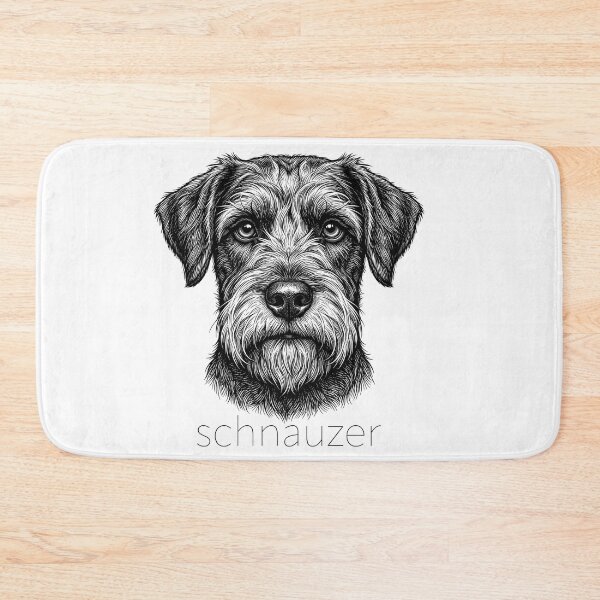 Item preview, Schnauzer Illustrated Portrait designed and sold by SUP-R-Ts.