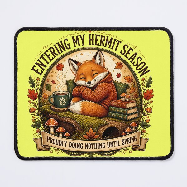 Item preview, Cozy Autumn Woodland Hermit Season Design designed and sold by Fun2Fentastic.