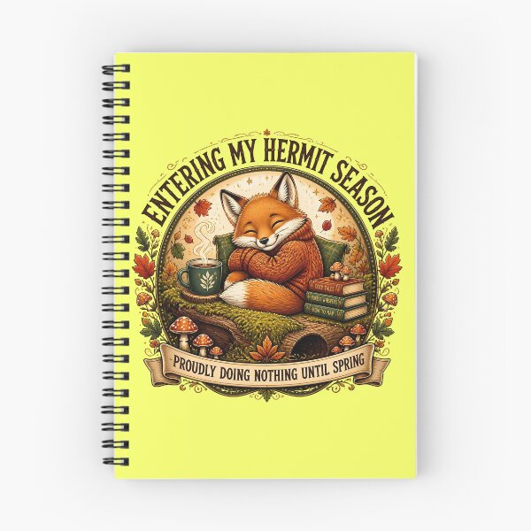 Item preview, Cozy Autumn Woodland Hermit Season Design designed and sold by Fun2Fentastic.