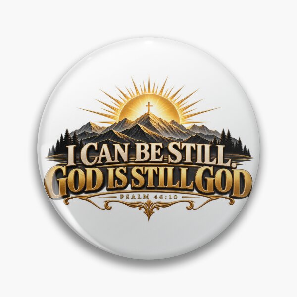 Item preview, I Can Be Still God Is Still God – Psalm 46:10 Christian Faith Design designed and sold by LAForrest.
