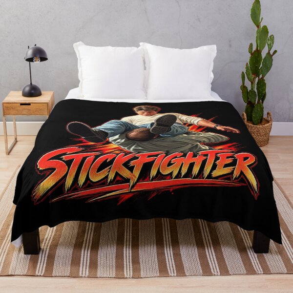 Item preview, STICKFIGHTER – 80s Retro Martial Arts Action Movie designed and sold by SvarunPogani.