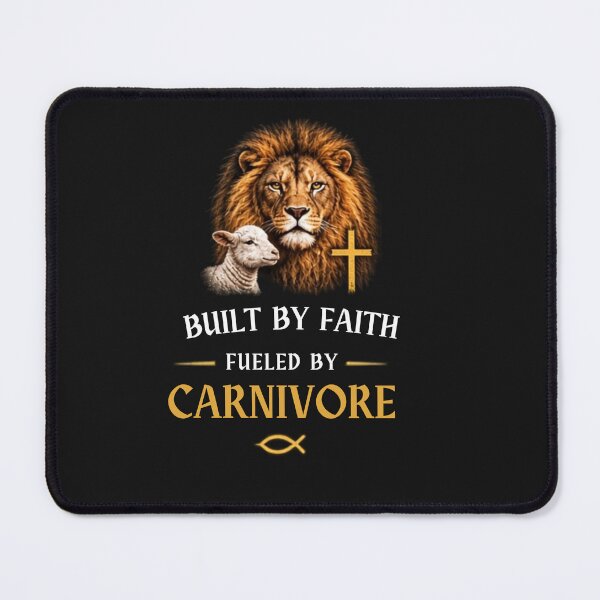 Item preview, Built By Faith Fueled By Carnivore designed and sold by CarnivoreGifts.