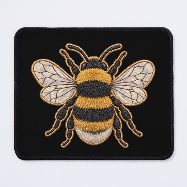 Item preview, Realistic Embroidered Bumblebee Patch Bee Lover Sticker Gift designed and sold by ArcanePrintsxo.