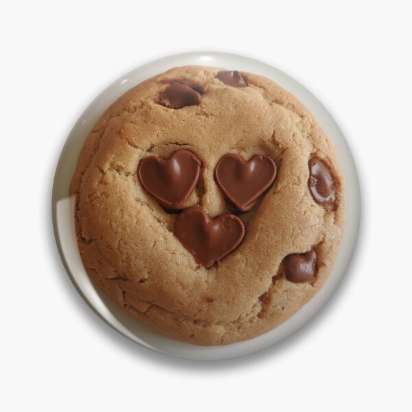 Item preview, Heart Chocolate Chip Cookie – Cute Love Cookie Design for Cookie Lovers 2 designed and sold by WordPlayStudio.
