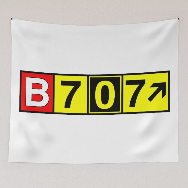 Item preview, B707 Jetliner Authentic Airport Sign - Aviation Graphic Art designed and sold by Magazine Combate.