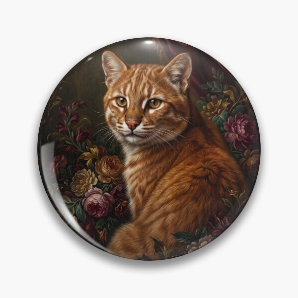 Item preview, Regal Orange Tabby Cat Oil Portrait designed and sold by Real Beast Art.