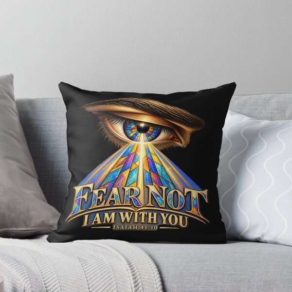 Item preview, Fear Not, I Am With You – Isaiah 41:10 Stained Glass Faith designed and sold by OuterFuselage.