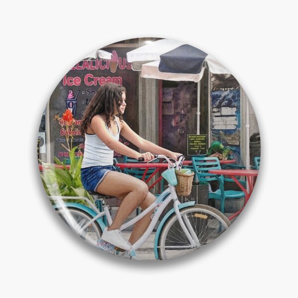 Item preview, Ocean Grove NJ – Biking Along Main Avenue designed and sold by Susan Savad.