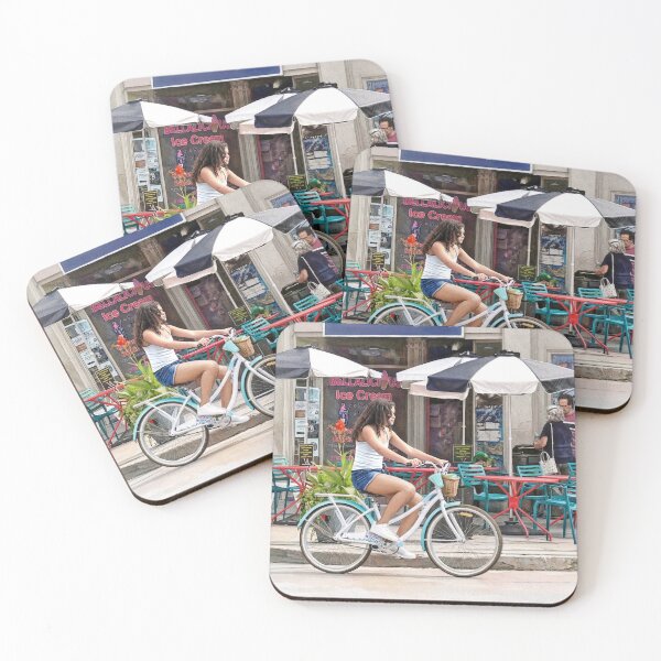 Item preview, Ocean Grove NJ – Biking Along Main Avenue designed and sold by Susan Savad.