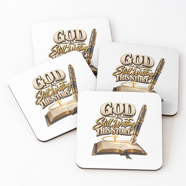 Item preview, God Is Still Writing This Story – Romans 8:28 Christian Faith Design designed and sold by LAForrest.
