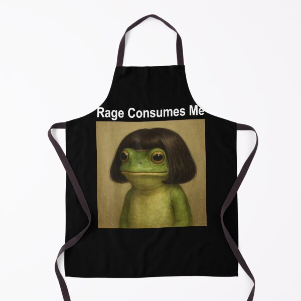 Item preview, Rage consumes me Frog Funny Frog Bob Haircut Meme Humor Gift designed and sold by Churt-Decor.