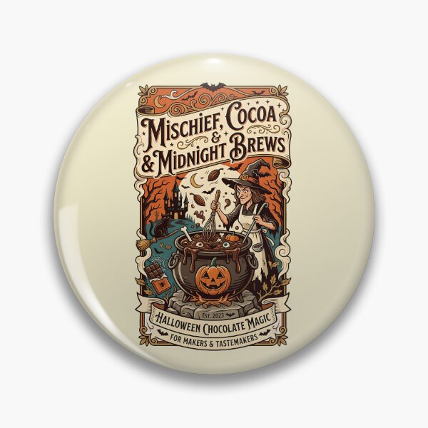 Item preview, Mischief, cocoa & midnight brews - Halloween for chocolate makers & testmakers designed and sold by ParadoxParadox.
