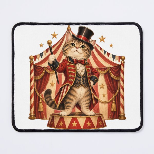 Item preview, Vintage Circus Ringmaster Cat designed and sold by CanArtVision.