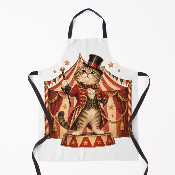 Item preview, Vintage Circus Ringmaster Cat designed and sold by CanArtVision.