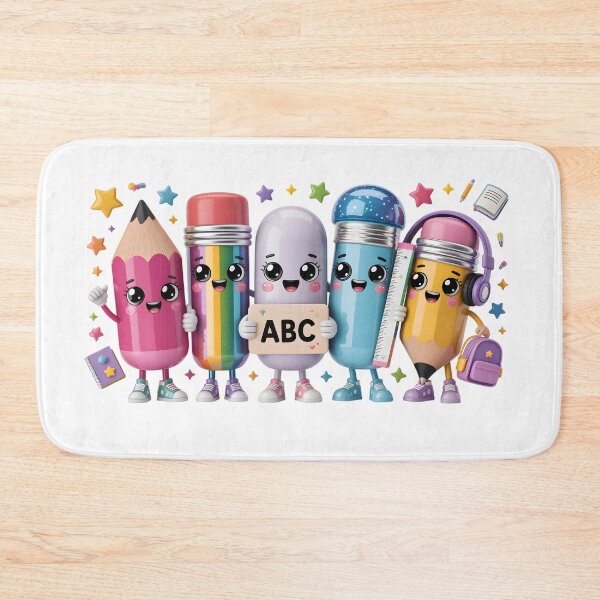 Item preview, Cute School Supplies – ABC Theme  designed and sold by jkrphoto.