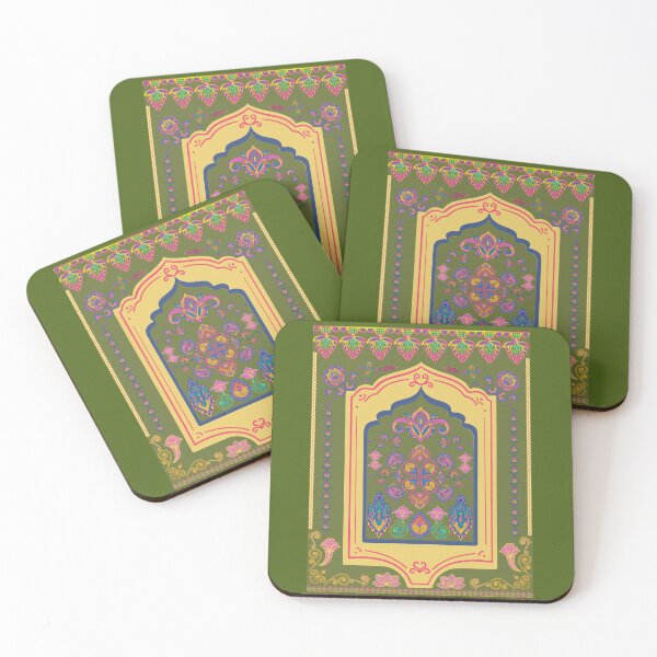 Item preview, Vintage Indian Architectural Arch Traditional Lotus - Mughal Palace Tapestry Print designed and sold by Rehnair.