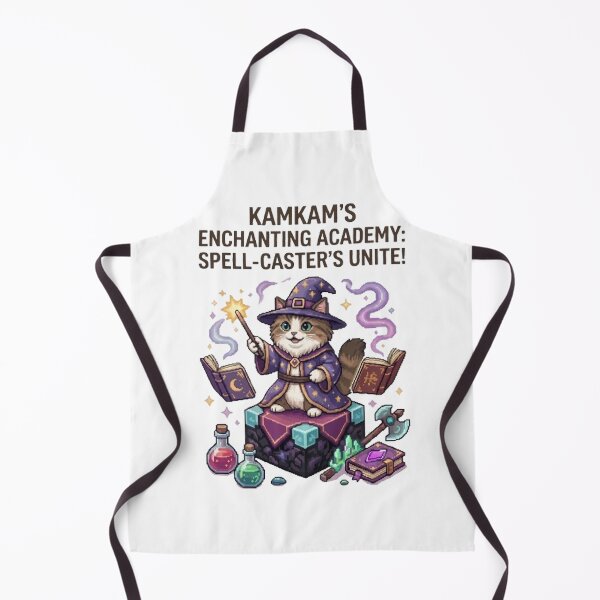 Item preview, KamKam’s Enchanting Academy: Spell-Casters Unite! - Pixel Art Wizard Cat designed and sold by PetalsPaws.