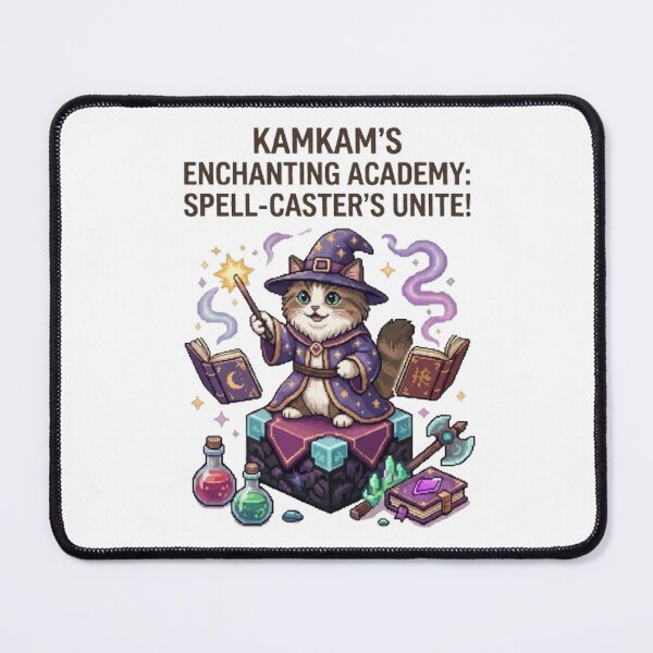 Item preview, KamKam’s Enchanting Academy: Spell-Casters Unite! - Pixel Art Wizard Cat designed and sold by PetalsPaws.