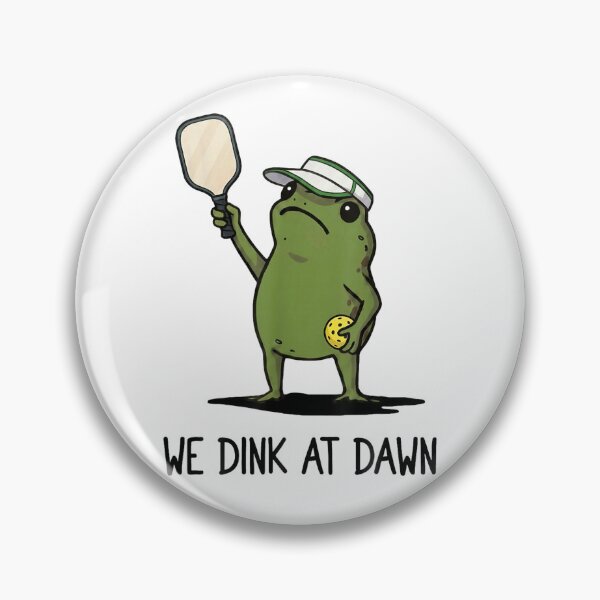 Item preview, We Dink At Dawn Funny Pickleball Frog designed and sold by Churt-Decor.