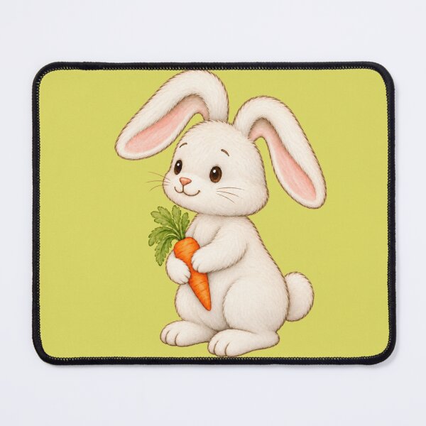 Item preview, Cute White Rabbit with Carrot designed and sold by PrintGo26.