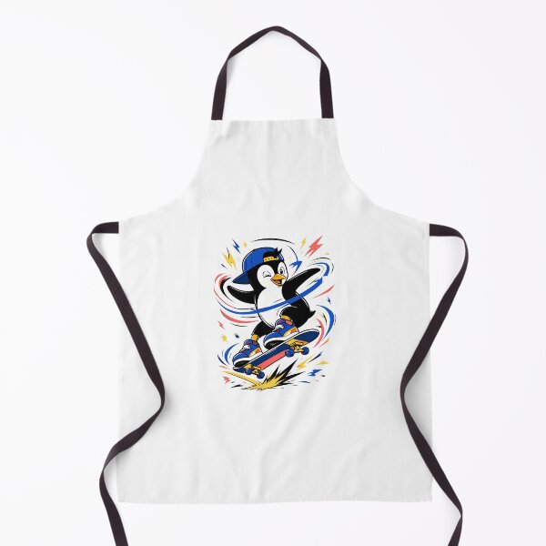 Item preview, Radical Skateboarding Penguin with Backwards Cap designed and sold by Catchy-Couture.