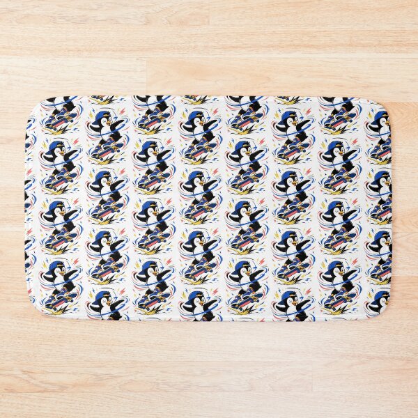 Item preview, Radical Skateboarding Penguin with Backwards Cap designed and sold by Catchy-Couture.