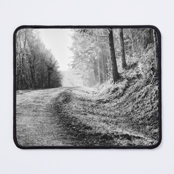 Item preview, Ethereal Woodland Path Black and White Fine Art Photography designed and sold by leonwoods.