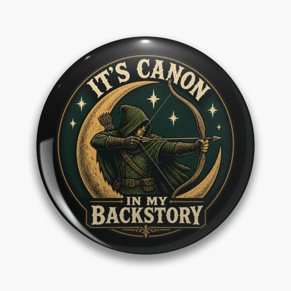 Item preview, It Is Canon In My Backstory - 80s Dark Fantasy Ranger Shirt designed and sold by Dice_Goblin_Studio.