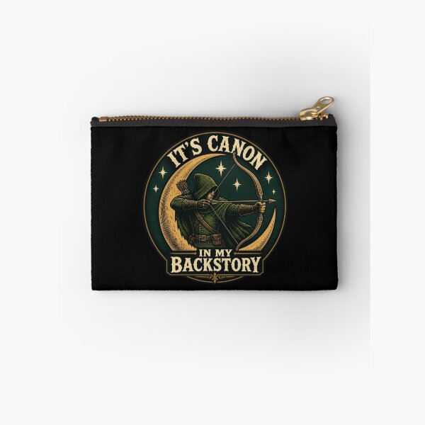 Item preview, It Is Canon In My Backstory - 80s Dark Fantasy Ranger Shirt designed and sold by Dice_Goblin_Studio.