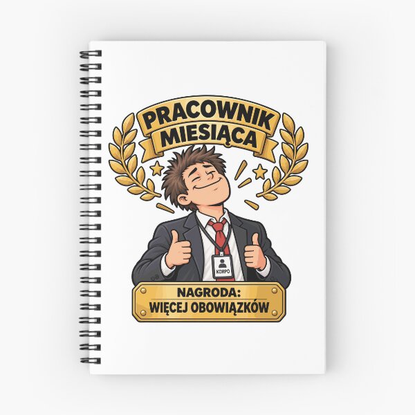 Item preview, Pracownik Miesiąca Więcej Obowiązków designed and sold by PRINTIONAL.