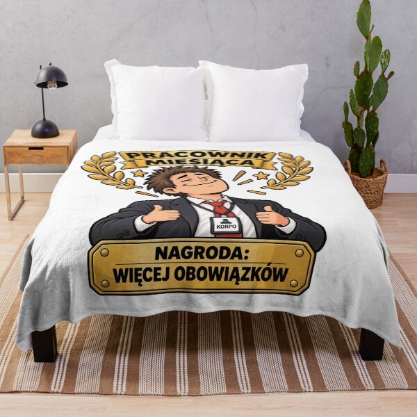 Item preview, Pracownik Miesiąca Więcej Obowiązków designed and sold by PRINTIONAL.